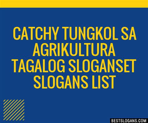 agrikultura slogan|100+ Catchy Tagalogpagkain Agriculture Slogans 2024.